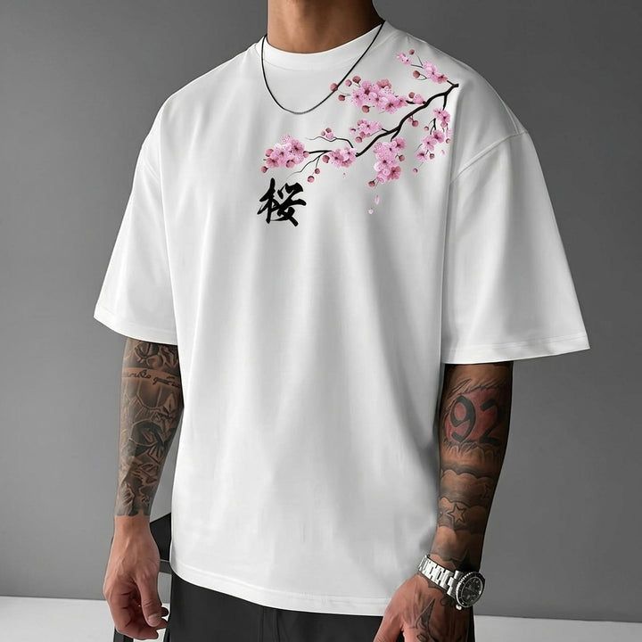 Hikaru 100% Cotton Cherry Blossom Tee