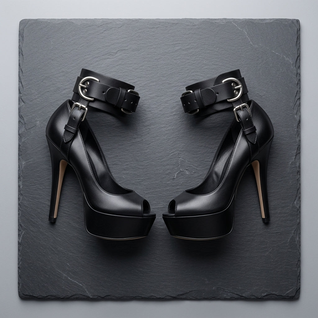 Merapel Leather Ankle Belt (2pc)