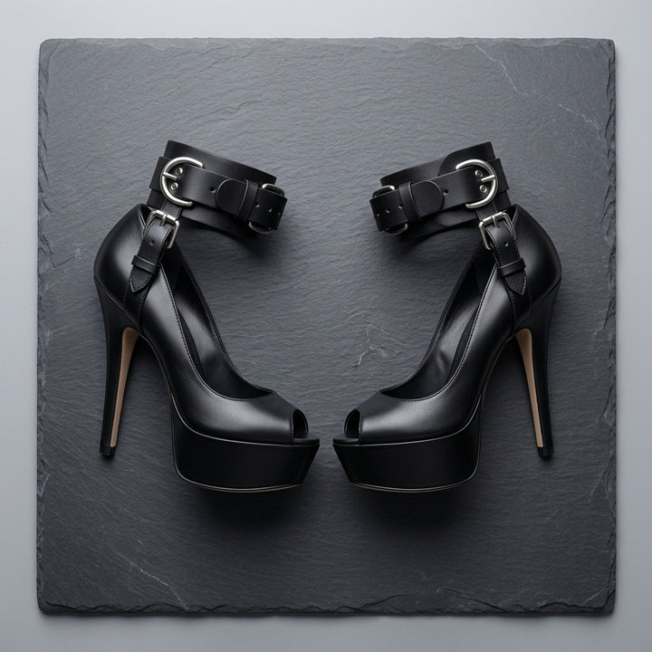 Merapel Leather Ankle Belt (2pc)