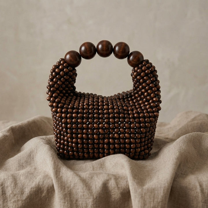Fontaine Woven Bead Clutch