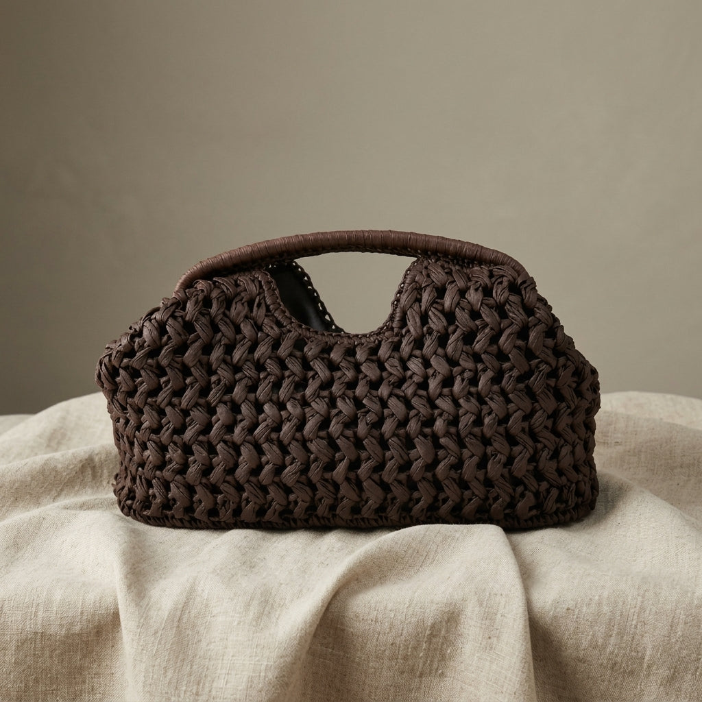 Adria Woven Clutch Bag