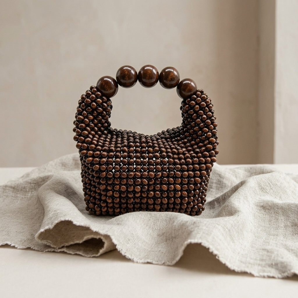 Fontaine Woven Bead Clutch