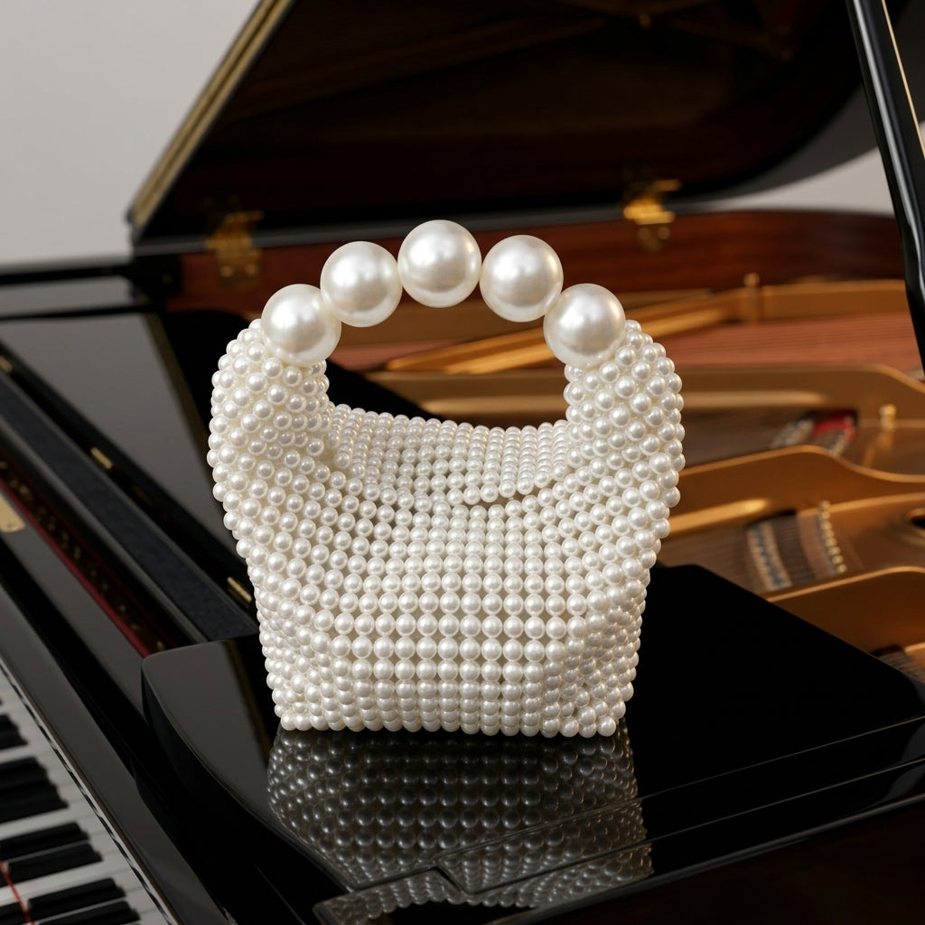 Fontaine Woven Bead Clutch