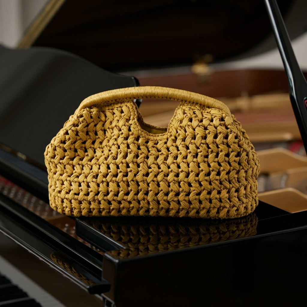Adria Woven Clutch Bag