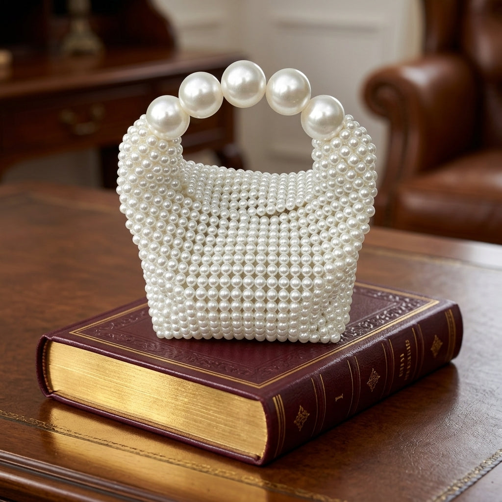 Fontaine Woven Bead Clutch