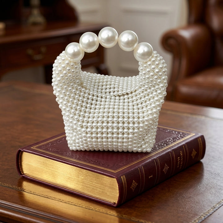 Fontaine Woven Bead Clutch