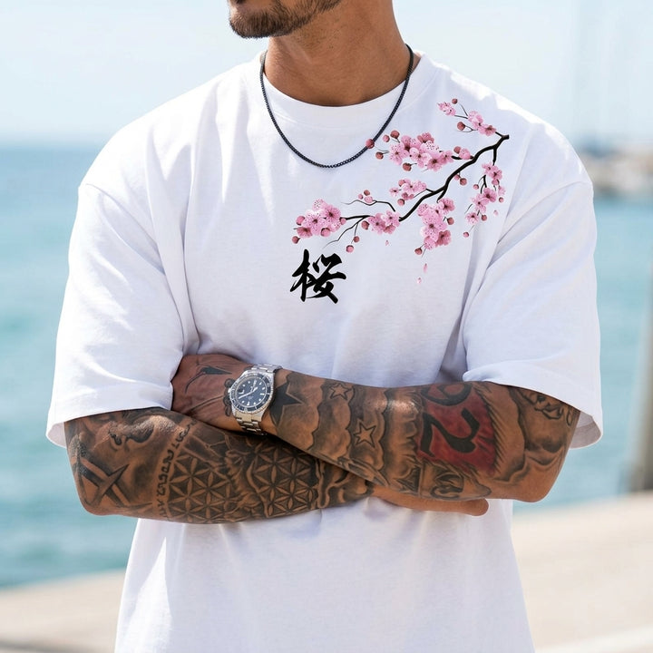 Hikaru 100% Cotton Cherry Blossom Tee