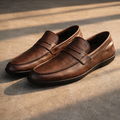 Fulton Leather Penny Slip-On
