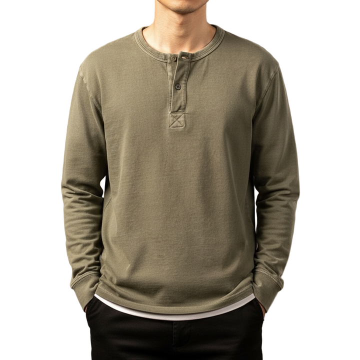 Juvan 100% Cotton Henley