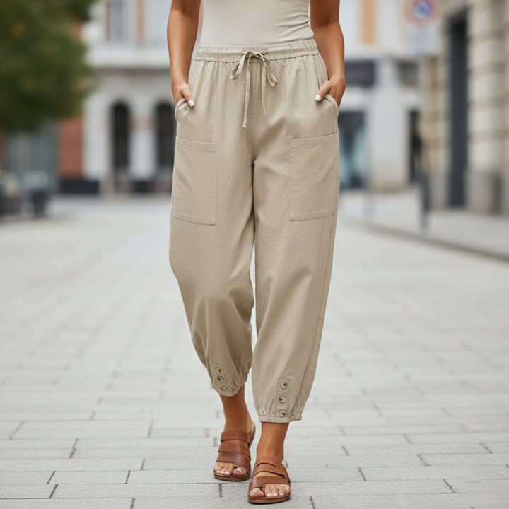 BreezeEase Linen Pants