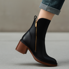 Sienna Leather Ankle Boots