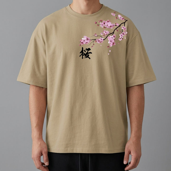 Hikaru 100% Cotton Cherry Blossom Tee