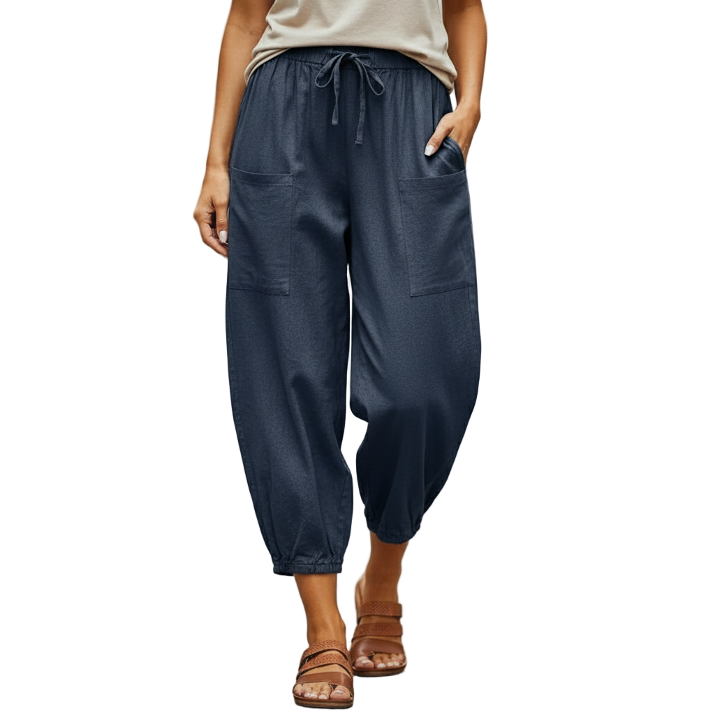 BreezeEase Linen Pants