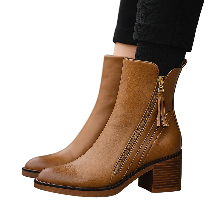 Sienna Leather Ankle Boots