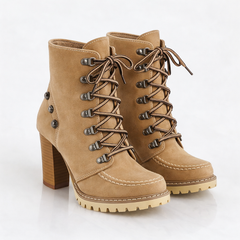 Harkness Hiker Block Heel Boots