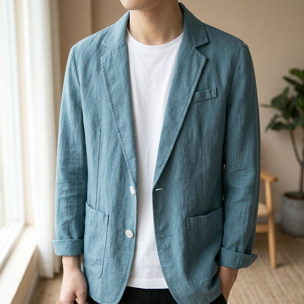 Sorrento Cotton-Linen Blazer
