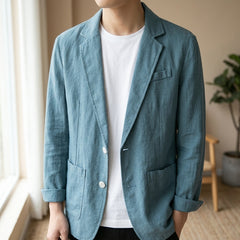 Sorrento Cotton-Linen Blazer