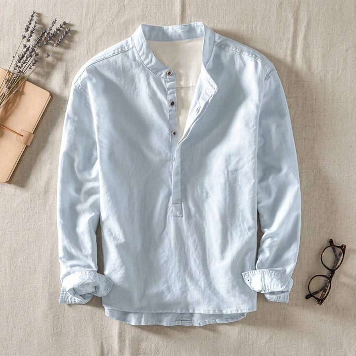 Breeze Band-Collar Shirt