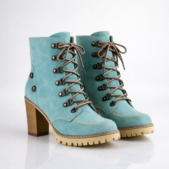 Harkness Hiker Block Heel Boots