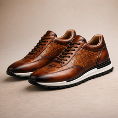 Davenport Leather Low-Top Trainers