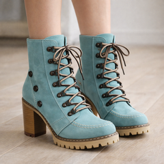 Harkness Hiker Block Heel Boots