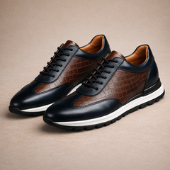 Davenport Leather Low-Top Trainers