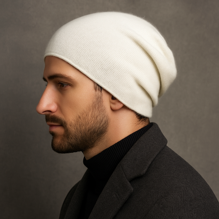 100% Cashmere Slouch Beanie