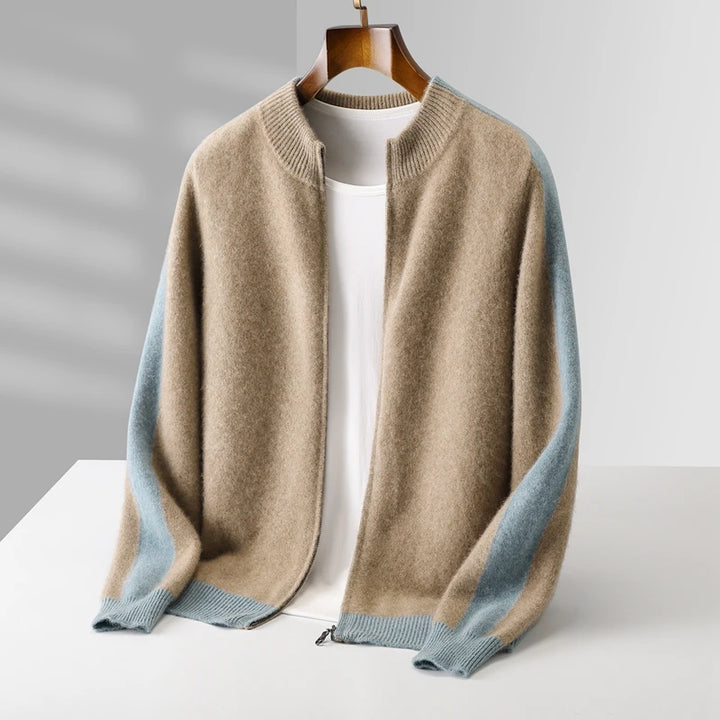 Corvino Cashmere Zip Cardigan