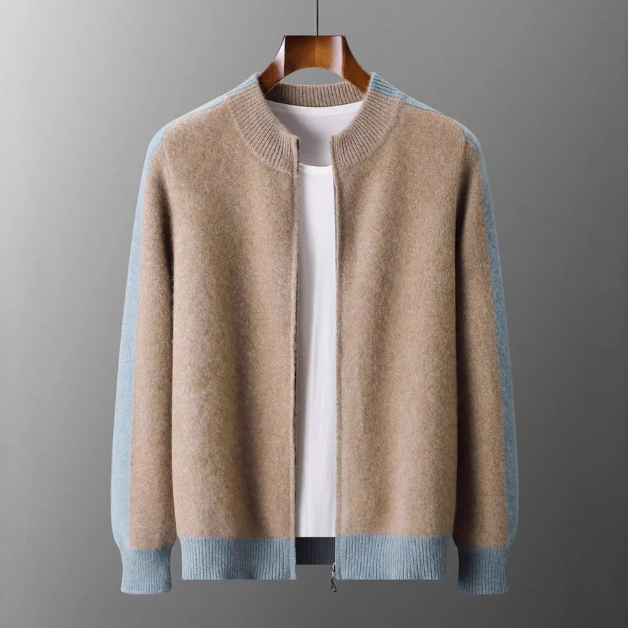Corvino Cashmere Zip Cardigan