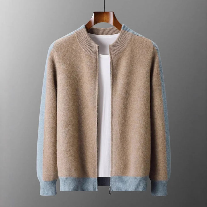 Corvino Cashmere Zip Cardigan