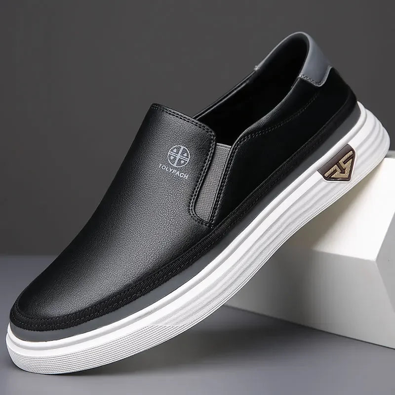 Dario Genuine Leather Slip-Ons