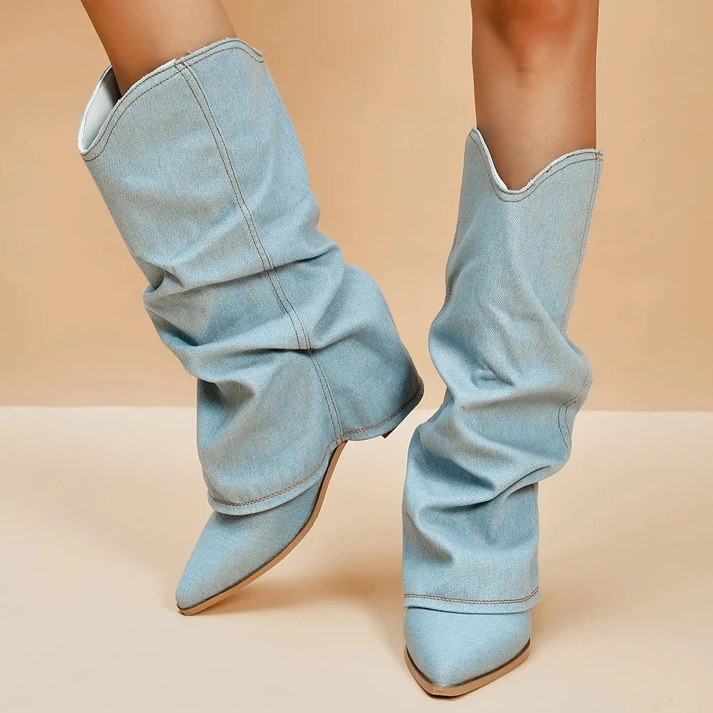 Selora High Denim Boots