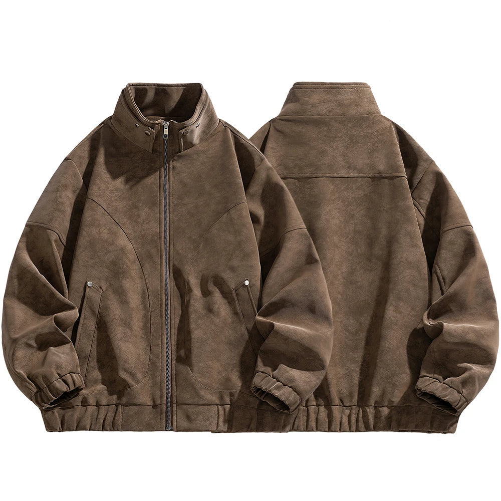 Tavren Leather Collar Jacket