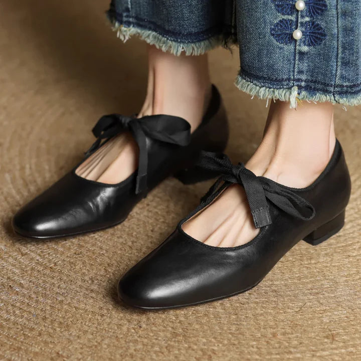 Marvella Leather Ballet Flats