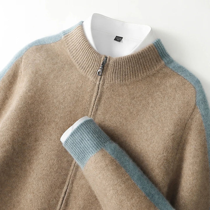 Corvino Cashmere Zip Cardigan