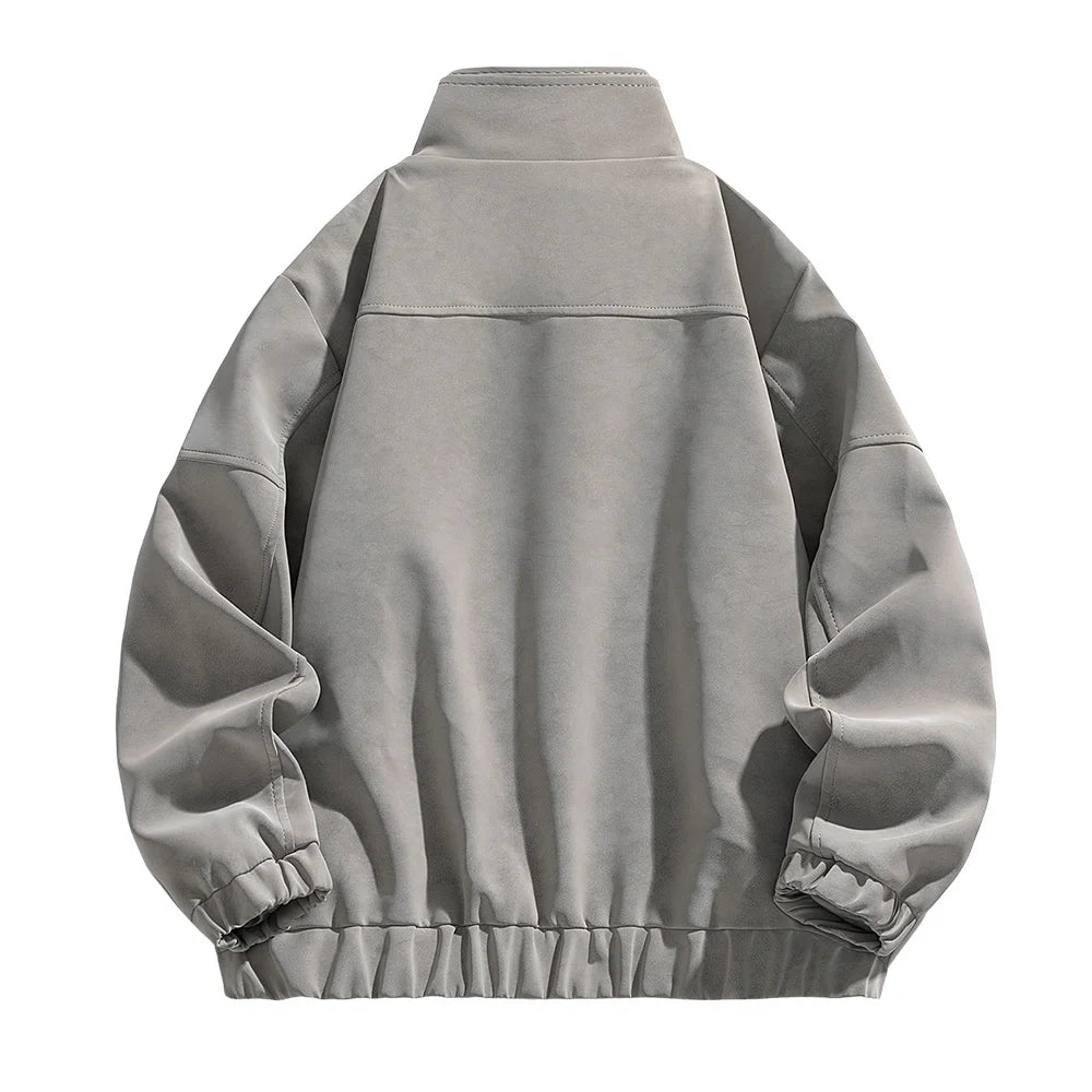 Tavren Leather Collar Jacket