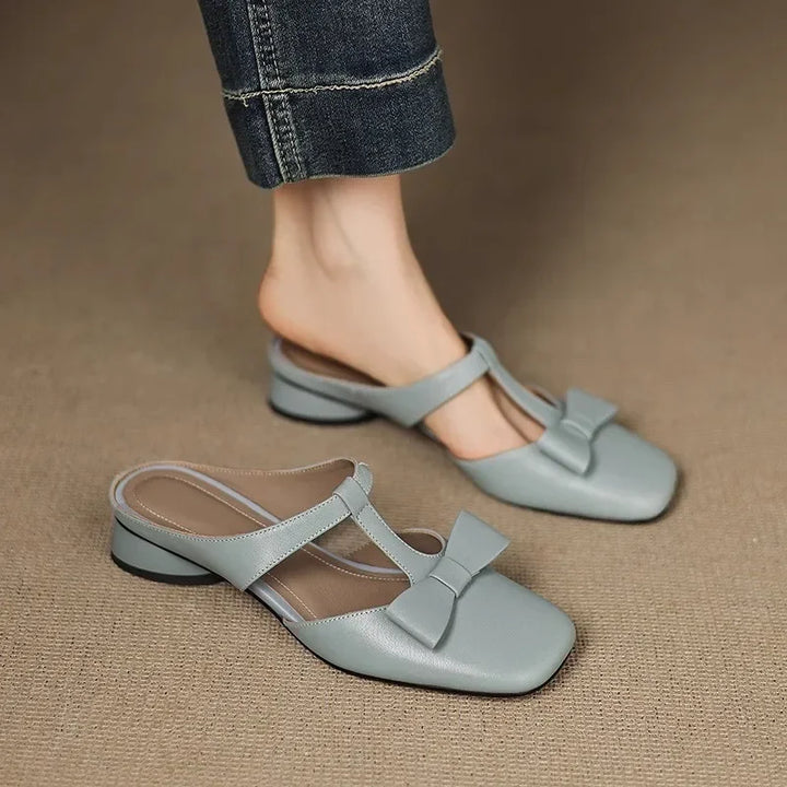 Savona Patent Bow Mules