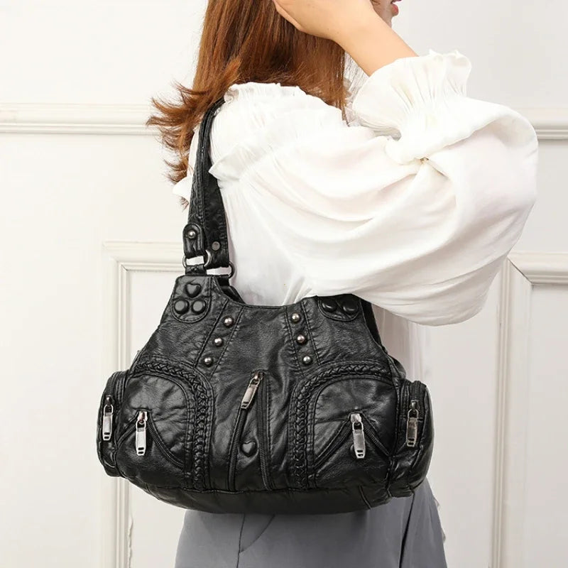 Denton Leather Boho Handbag