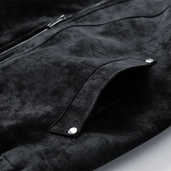 Tavren Leather Collar Jacket