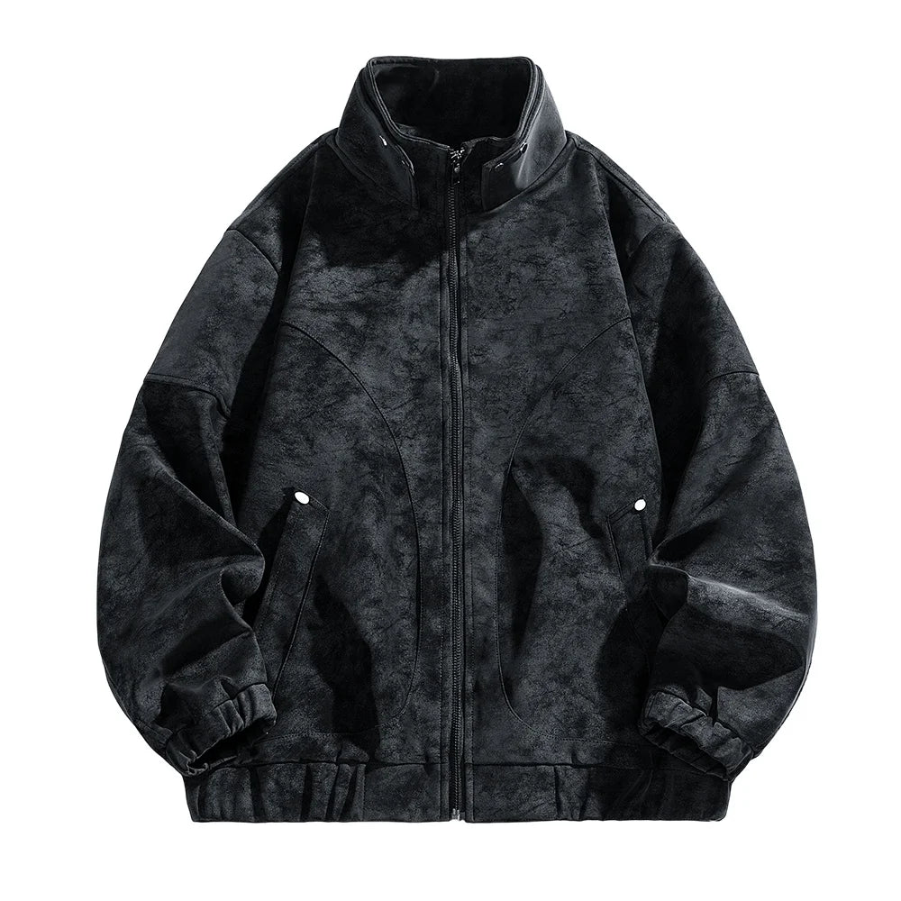 Tavren Leather Collar Jacket