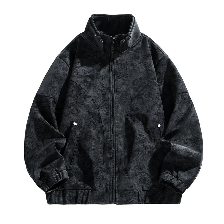 Tavren Leather Collar Jacket