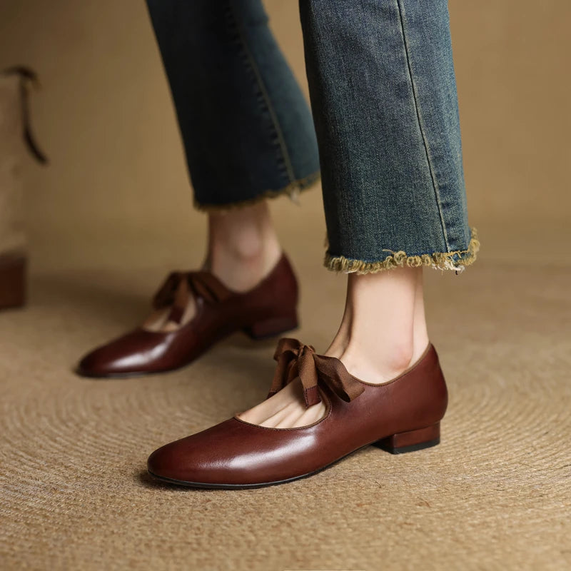 Marvella Leather Ballet Flats