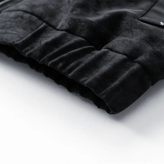 Tavren Leather Collar Jacket