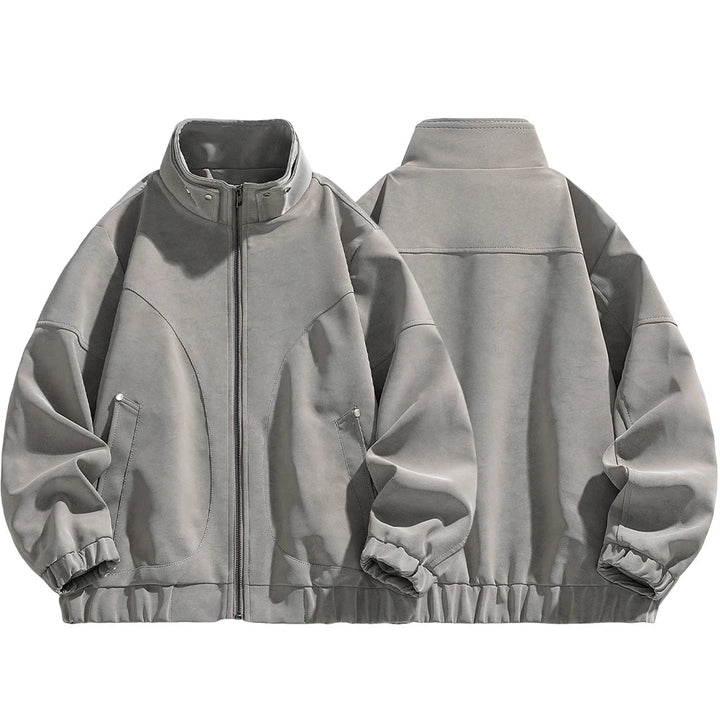 Tavren Leather Collar Jacket