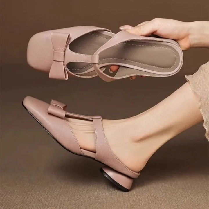 Savona Patent Bow Mules