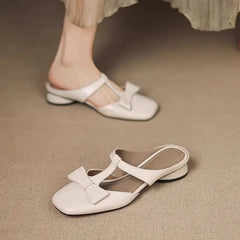 Savona Patent Bow Mules