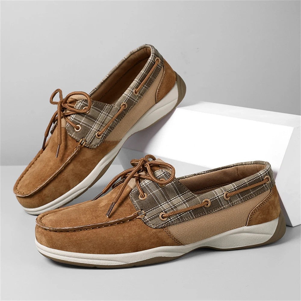 Ashford Plaid Boat Loafers