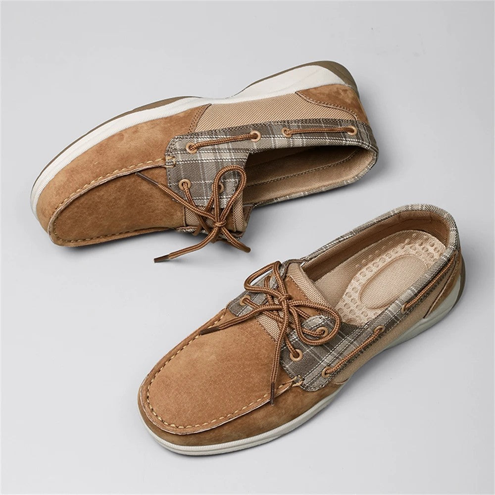 Ashford Plaid Boat Loafers