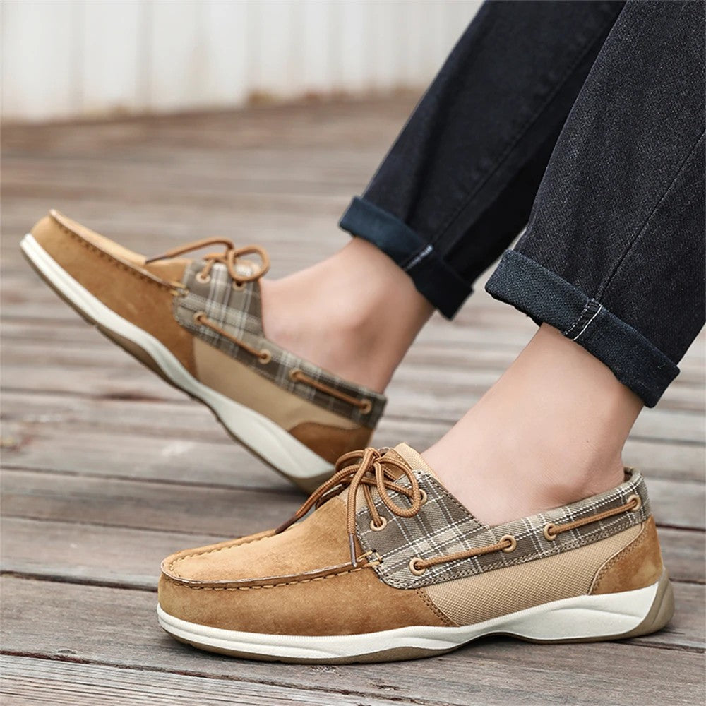 Ashford Plaid Boat Loafers
