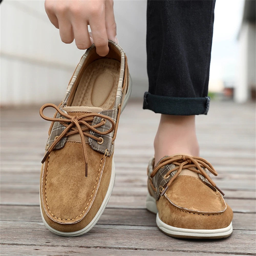 Ashford Plaid Boat Loafers